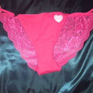Lace back panties size S